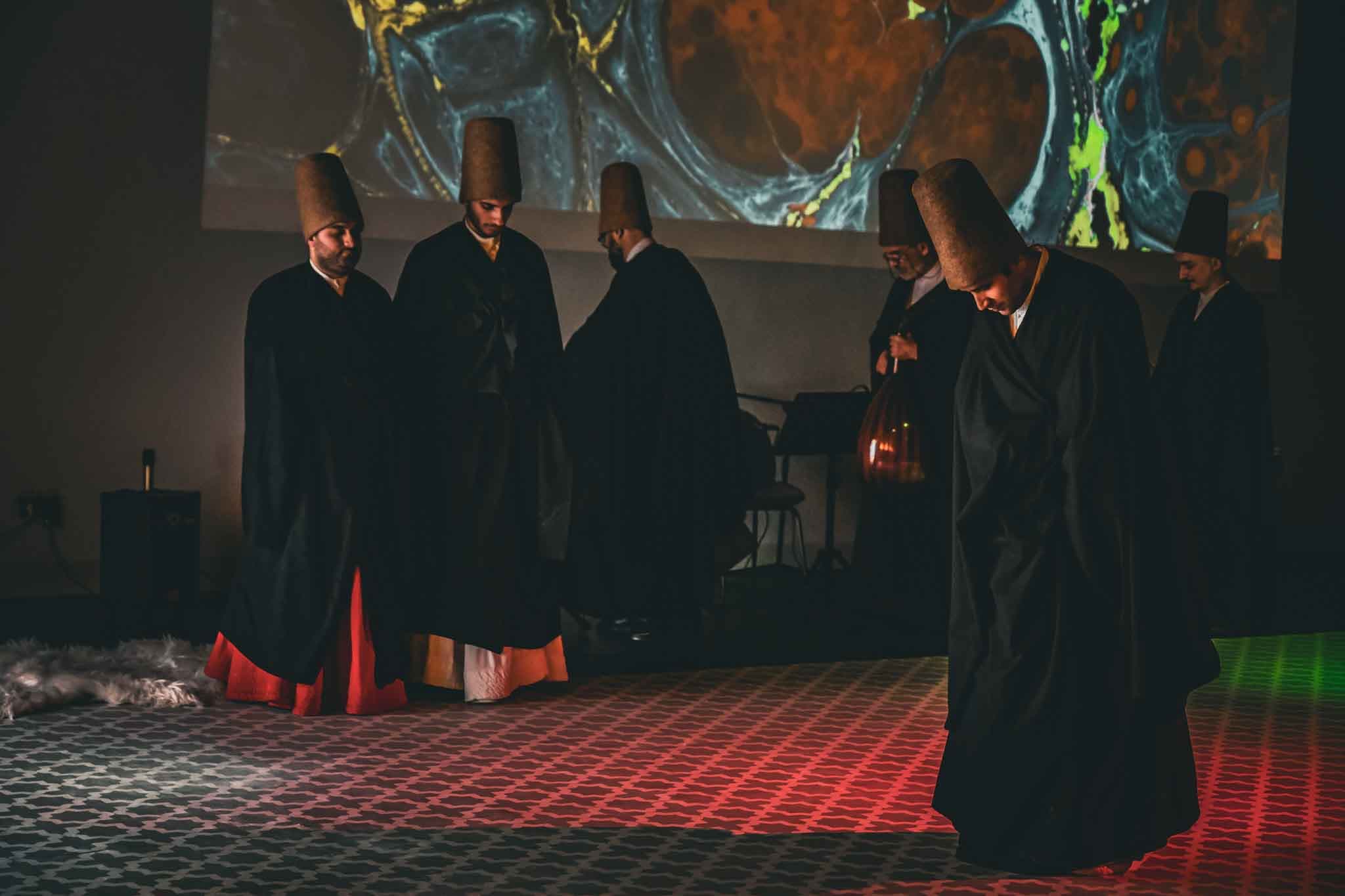 Rumi and Mevlevi tradition in Anatolia - Whirling Dervish ceremony honoring the teachings of Rumi in Istanbul